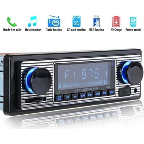 12V In Dash Car Bluetooth-compatible Hand-free Radio Stereo Audio MP3 Music Receiver Player