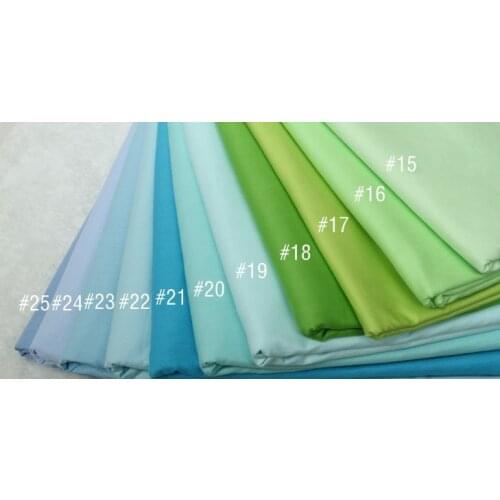 160CM*50CM Green Blue Series solid color cotton fabric patchwork tissue baby kids bedding quilting textile fabric sewing tecidos