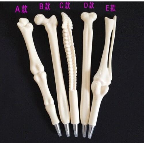 30pcs Korean creative novelty stationery student prizes realistic bone blue shape ballpoint pen