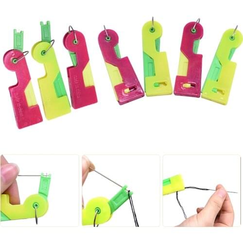 5/10pcs New Sewing Needle Threader Thimble Thread Tool Elderly Guide Needle Easy Device Automatic Thread Sewing Accessories