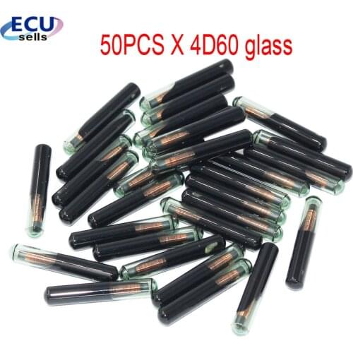 50PCS X High Quality 4D60 Big GLASS Transponder Chip 4D60 Fit For Ford Connect Fiesta Focus Mondeo