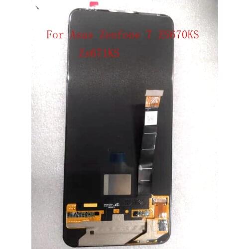 6.67" Original For Asus zenfone 7 Zs670KS LCD screen digitizer touch glass full set I002D Zenfone 7pro zs671KS