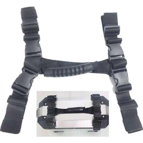 Motorcycle Side handle Universal Motorcycle Rope Handle for Aluminum Alloy Side Box Replacement for BMW G1200GS F800GS