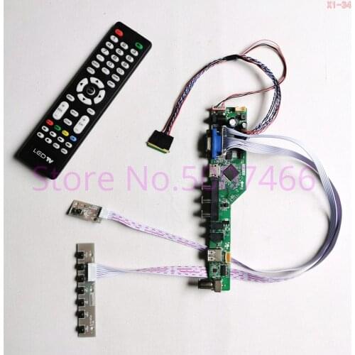 For N173O6-L02 WLED 60Hz 1600*900 17.3" laptop LCD screen LVDS 40-pin /VGA/AV/Audio/RF/USB TV56 controller driver board kit