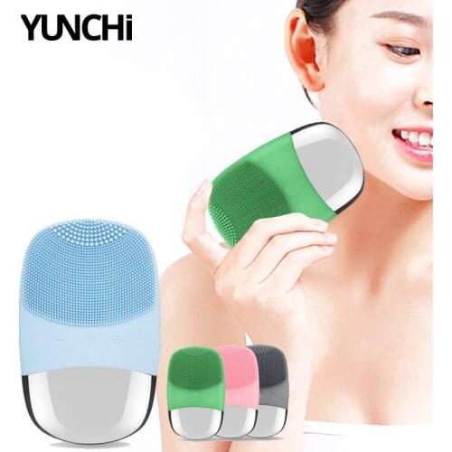 Electric Face Cleansing Brush Ultrasonic Vibration 5 Levels Speed Facial Massager Nutrition Importer Deep Clean 12000rpm