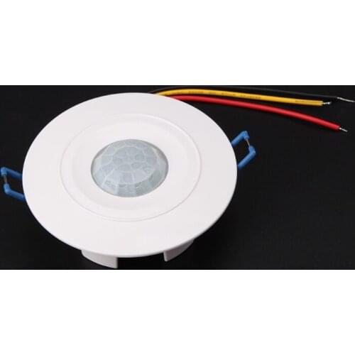 220V Infrared IR Motion Sensor Built-in Light Bulb Switch Control Detector Wall Ceiling