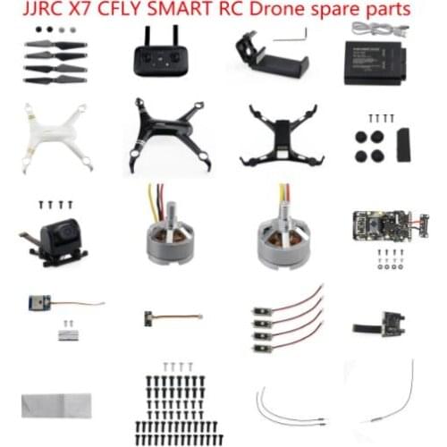 JJRC X7 CFLY SMART RC Drone spare parts blade shell motor charger GPS Receiver compass Camera board Screw antenna LED etc