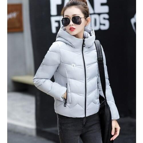 2017 NEW WOMEN WINTER JACKET SHORT HOODED COAT THICKEN WARM FEMALE PARKAS COTTON PADDED HOT SALE HIGH QUALITY ZL472