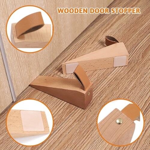 Wood Door Stoppers Door Block Children Anti-folder Hand Hotel Security Doors Stop #P2