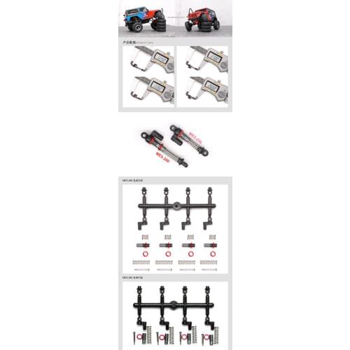 Orlandoo Hunter1/35 Rc Crawler Model Climbing Car Metal Twisted Shock Absorbers 1:35 Me5-230 280
