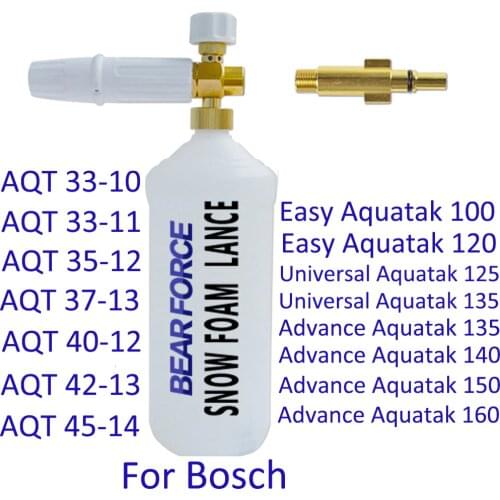 Car Foam Wash Foam Generator Snow Foam Lance High Pressure Soap Foamer Car Clean Foam Spray Nozzle for BOSCH Pressure Washer