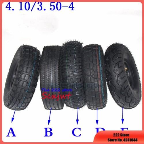 10'' 4.10/3.50-4 Front or Rear wheel tires for Electric Scooter Wheelchair Elderly Mobility Scooter tyres 410-4 350-4 tyre tube
