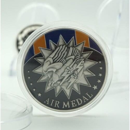 USA Air Medal American Free Eagle Challenge Commemorative Coin Souvenir Challenge Collectible Coins Collection Art Craft Gift