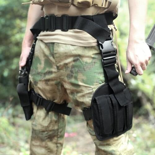 Tactical Leg Waist Holster Multifunctional Military Left Right Leg Cover Military Portable Waist Cover Quick Draw Gun Holster