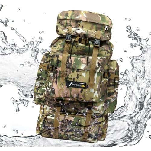 70L outdoor waterproof backpack Large Tactical Military Camouflage Bag climbing naturehike trekking Hiking camping equipment