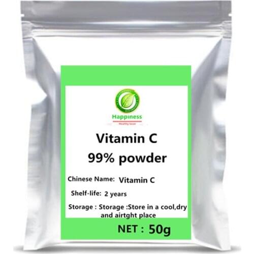 High quality Pure 99% vitamin c powder Ascorbic Acid Antioxidants whitening Skin Care Face Serum keeps skin white and delicate