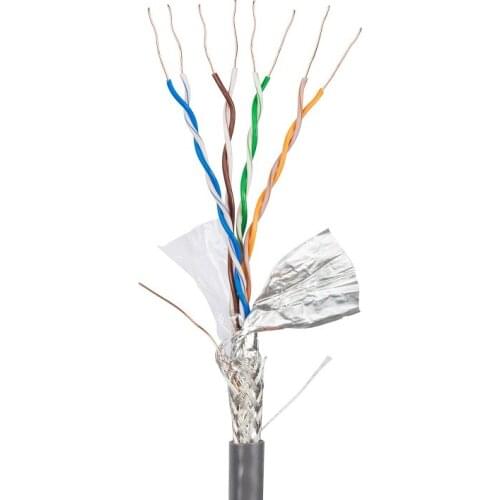 WinAqum Net Line CAT6 CAT5E 99.99% Pure OFC Outdoor Direct Bruial Solid UTP Ethernet 23AWG Network Ethernet Wire Lan RJ45