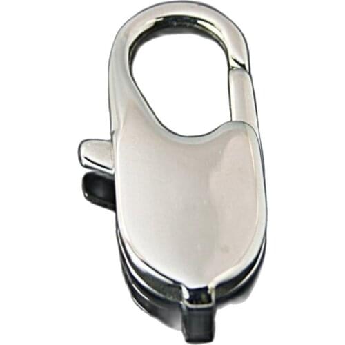 10pc 304 Stainless Steel Lobster Claws Key Clasps for keychains Chains Necklace Making DIY Jewelry Findings Supplies