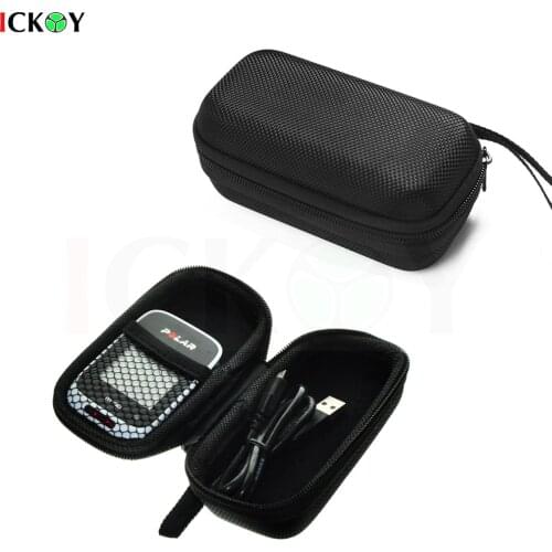 Hard Travel Case Portable Storage Bag + Screen Protector Shield Film for Cycling GPS Polar M450 M460