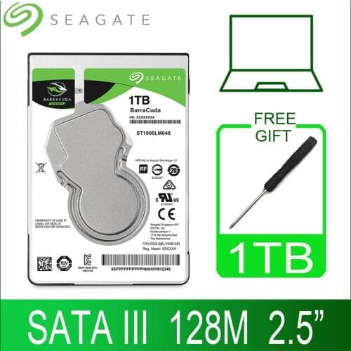 Seagate 1TB Laptop Hard Drive Disk 1000GB 2.5" Internal HDD Harddisk SATA III 128M Cache 7mm 5400RPM for PS4 Notebook