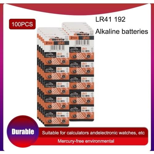 100pcs/lot 100% Original for Maxell LR41 Button Cell Batteries SR41 AG3 G3A L736 192 392A Zn/MnO2 1.5V Coin Batteries