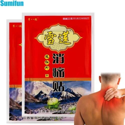 16Pcs Lumbar Spine Arthritis Pain Plaster Joint Neck Knee Back Muscle Ache Pain Relief Plaster Herbal Snow Lotus Extract Plaste