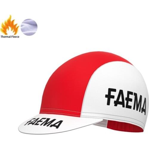 1969 Competition FAEMA Team Retro Man And Women White Cycling Fleece Cap Triathlon winter Mtb Bike Jersey Hat Gorra de ciclismo