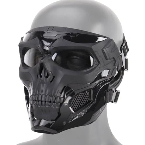 2019 New Halloween Party Skull Mask Party Game Skull Tactical Equipment Adapted to FAST Tactical Sports Helmets