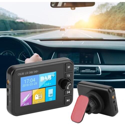 2.4in DAB Car Digital Radio Bluetooth Receiver with FM Transmitter Plug and play lossless and higher quality sound Receiver