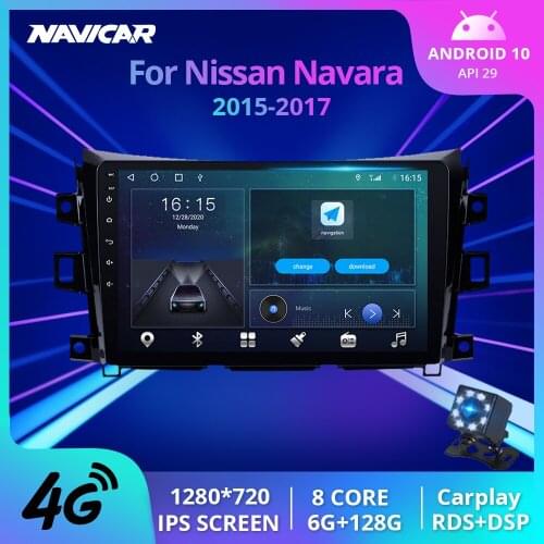 2Din Android10 Car Radio For Nissan Navara 2015-2017 GPS Navigation Stereo Receiver DSP Auto Radio Car Receiver NO 2DIN DVD IGO