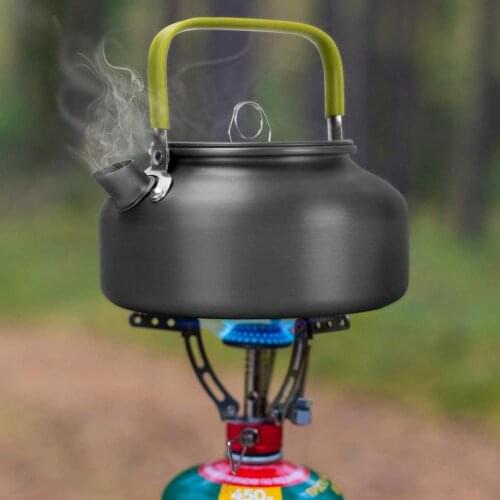 Anti-rust 1.2L Great Anti-scalding Outdoor Hiking Water Pot Alumina Water Boiler Portable for Outdoor