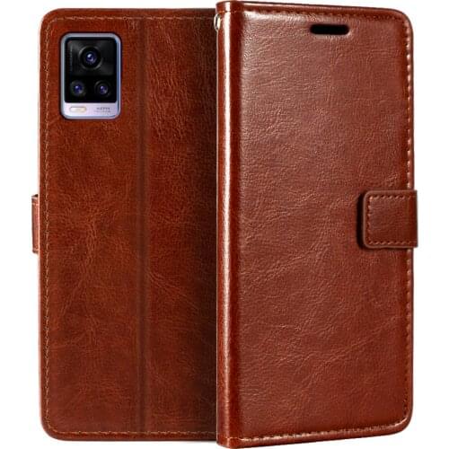 Case For Vivo V20 V2025 Wallet Premium PU Leather Magnetic Flip Case Cover With Card Holder And Kickstand For Vivo V20 2021