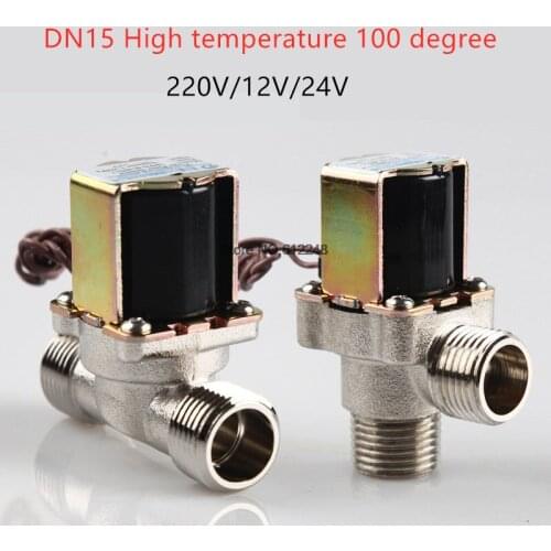 Electronic Solenoid Valve DN15 in Water Vlave Hot Water 12V/24V/220V Electromagnetic Valve