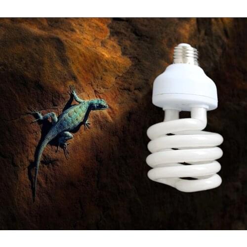 6Pcs/lot Reptile Compact Fluorescent Vivarium Lamp Light UVB 10.0 UVA 26W E27 Screw Light P415