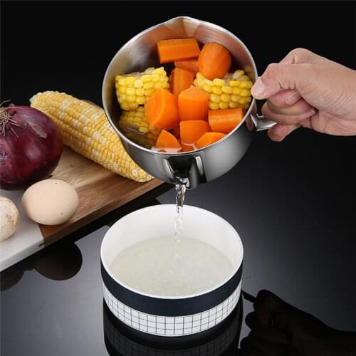 Multifunction Stainless Steel Gravy Oil Soup Fat Separator Grease Oiler Filter Strainer Bowl Home Kitchen Cooking Tools