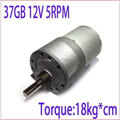 Powerful dc motor 12v 37GB 37MM 12V 5RPM High Torque Gear Box Electric Motor 12v brushless dc motor fan electric boat motor