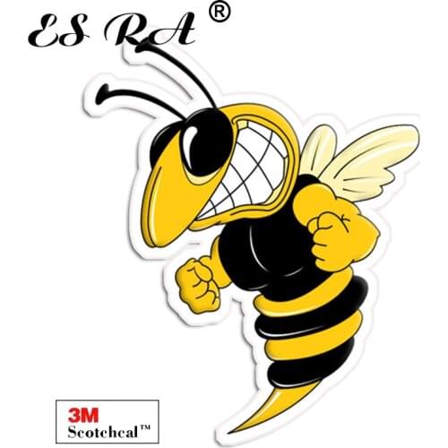 Car Stickers and Decals Vinyl Waterproof PVC Angry Honey Bee Pegatinas Cartoon for Bicycle Bottle Motor Suitcase Stationary