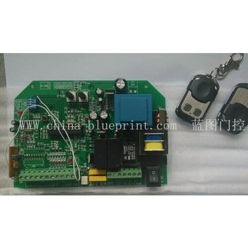 AC sliding gate opener control board with 2pcs remote control,learning code