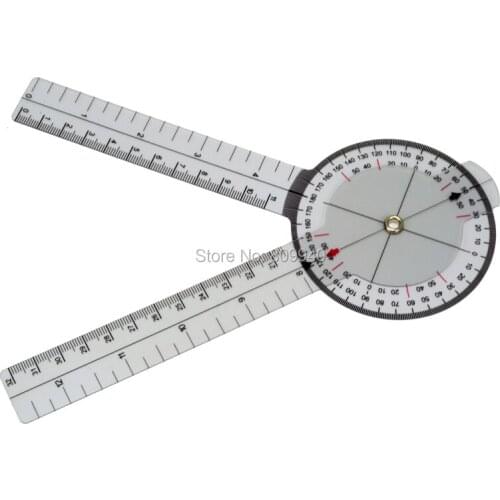 Plastic Ruler Goniometer Angle ruler PVC Ruler 5Pcs/Lot Measurement Tool