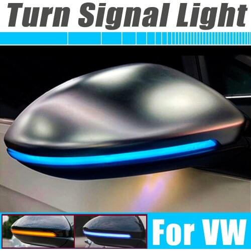 For VW Golf 7 7.5 MK7 R GTI GTD Jetta 2019-2020 Sportsvan Touran L Dynamic LED Blinker Side Marker Turn Signal Light Lamp