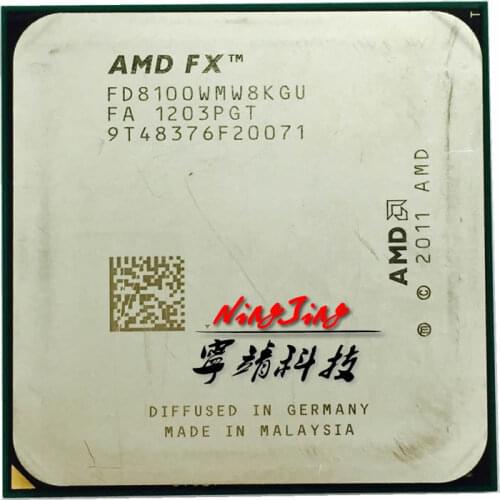 AMD FX-Series FX 8100 2.8 GHz Eight-Core CPU Processor FD8100WMW8KGU Socket AM3