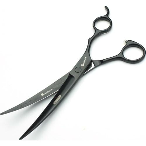 7/7.5 inch professional dog pet scissors for grooming dog high quality japanese cutting shears thinning cliper curved scissors