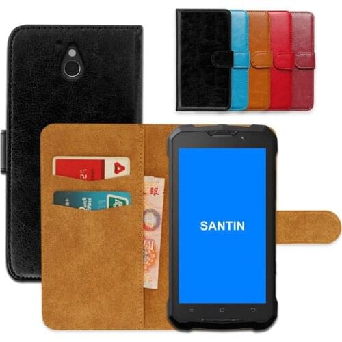Luxury wallet case for SANTIN Armor PU Leather Special Flip With Card Pocket Phone Cover,Kickstand case
