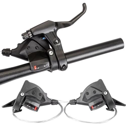 2Pcs 3x7/8/9/10/11 Bicycle Speed Trigger Shifter Brake Levers Bike Derailleur for Mountain Bike with Cable Riding Cycling Parts
