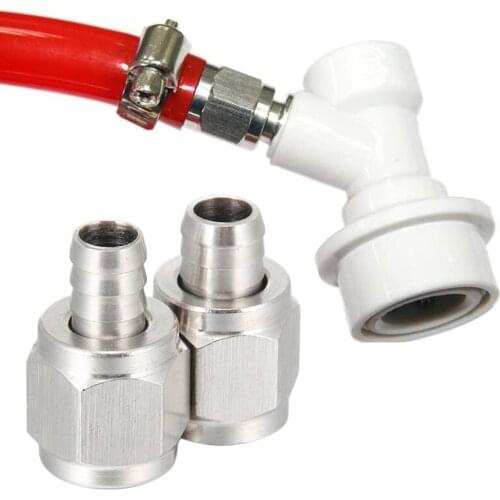 Stainless Steel Ball Lock Disconnect Connector Gas/ Liquid 1/4' MFL Threaded