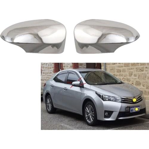 High quality Rearview mirror cover 2013-2017 For Toyota Corolla ALTIS AXIO Aqua Fielder ABS Chrome Car Door Mirror Cover