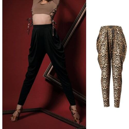 Latin Dance Pants For Women New Ballroom National Standard Dancing Practice Clothes Rumba Tango Samba Training Trousers VO1441