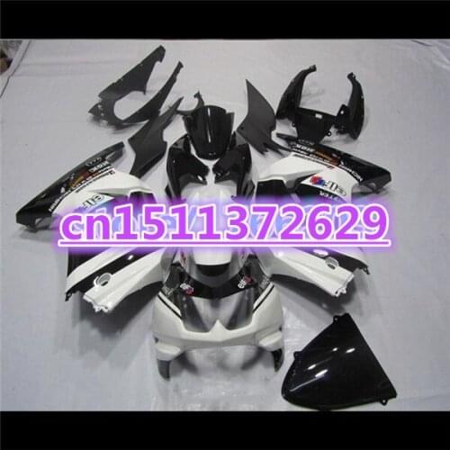 100%NEW Fairing kit for Kawasaki Ninja 250R 2008 - 2014 08 09-14 black white Fairings set ZX250R 2010 2011 2012 2013 2014-Dor D