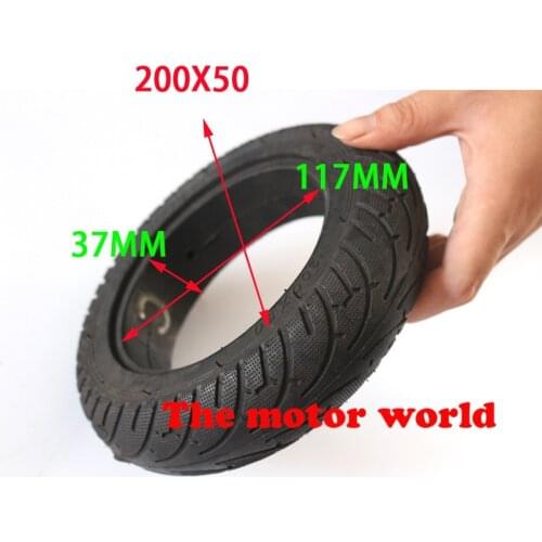 1pc 8 inch Solid Tubeless Tire Wheel Tyre 200x50 (8"x2") for Razor Electric Scooter