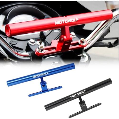2018 2019 Car Styling MOTOWOLF Motorcycle Modified Phone Holder Bracket Mount AL 180 Horizontal rotation Cool styling
